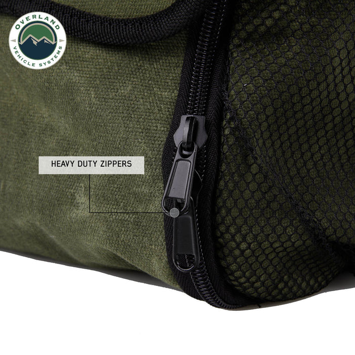 Overland Vehicle Systems Waxed Canvas Overnight Waterproof Bag- Recon Recovery