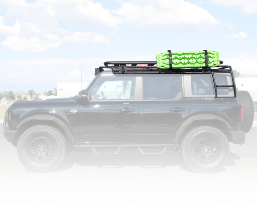 Overland Vehicle Systems Roof Rack with Light Mount & Ladder for 2021-2025 Ford Bronco - Recon Recovery