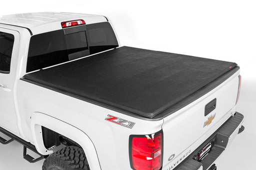 Rough Country 41705501 Tri Fold Soft Tonneau Cover for 2005-2015 Toyota Tacoma (5ft Bed) - Recon Recovery