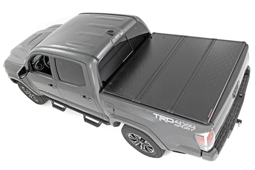 Rough Country 45716501A Tri Fold Aluminum Tonneau Cover for 2016-2023 Toyota Tacoma (5' Bed) - Recon Recovery