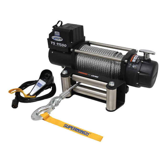 Superwinch 1511200 Electric Tiger Shark 11500 Winch - 11,500 lbs. Pull Rating, 84 ft. Line
