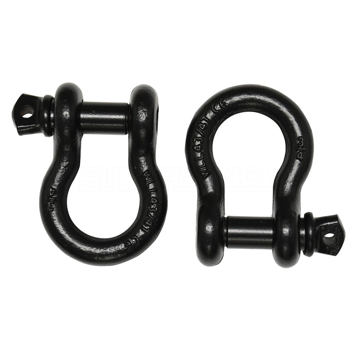Superwinch 2538 D-Ring - 5 Ton Load Rating 3/4", Black, Sold as Pair