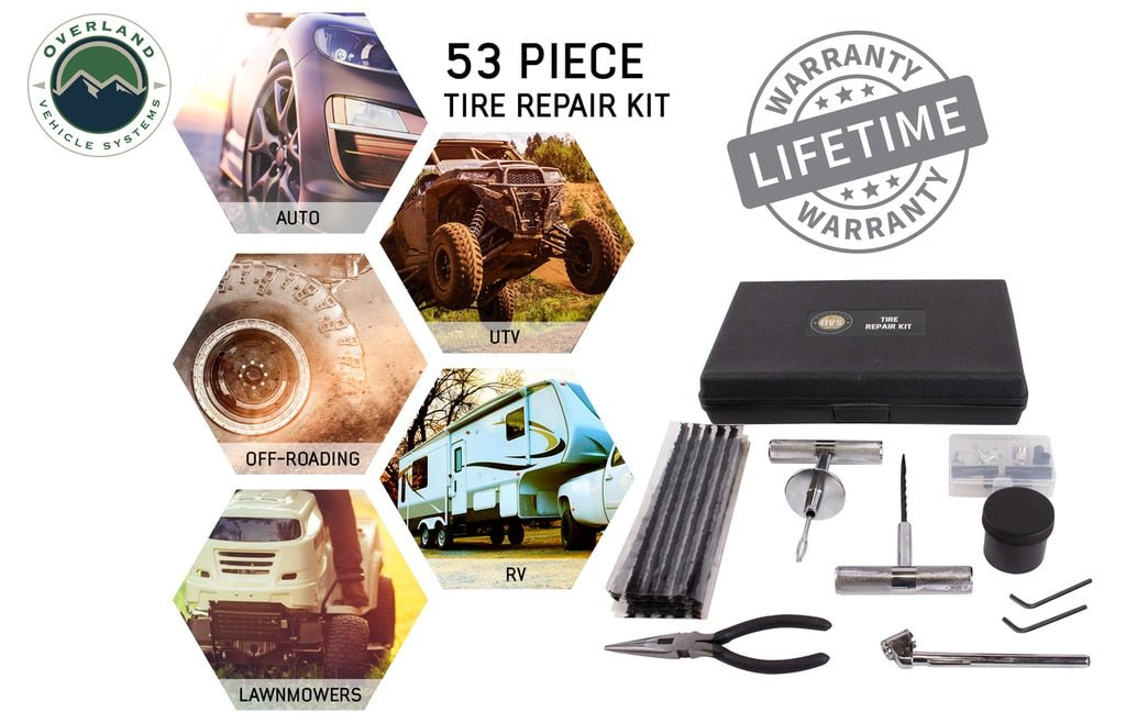 Overland Vehicle Systems 12030001 Tire Repair Kit - Sold as Kit - Recon Recovery