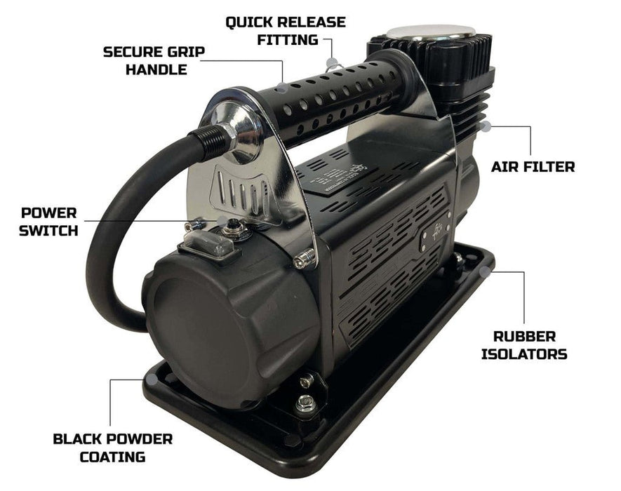 Overland Vehicle Systems 12099917 EGOI Portable Air Compressor System 5.6 CFM w/ Attachments -Lifetime Warranty - Recon Recovery