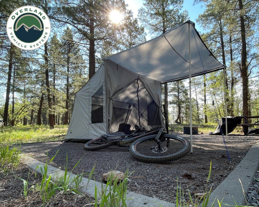 Overland Vehicle Systems 18252520 Portable Safari Tent - Quick Deploying Gray Ground Tent - Recon Recovery