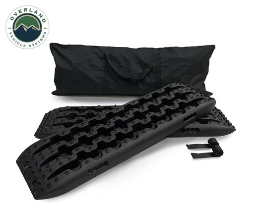 Overland Vehicle Systems 19169910 Recovery Ramp With Pull Strap and Storage Bag Black/Black - Recon Recovery