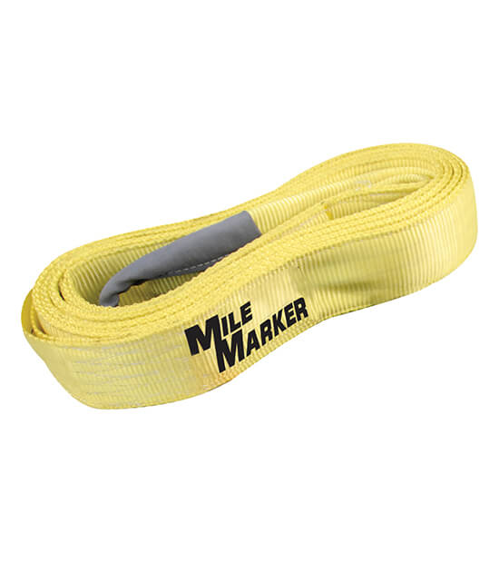 Mile Marker 19315 15 Foot Tow Strap 3 Inch x 15 Foot 30,000 LB Capacity Yellow