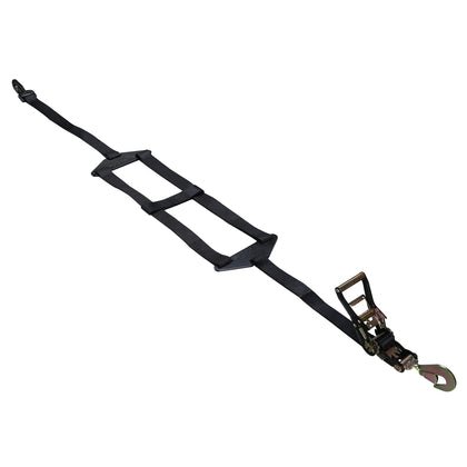 Bulldog Winch 20362 Vertical Tire Ratcheting H Tie-Down Strap - Recon Recovery