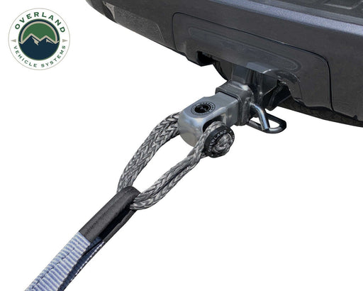 Overland Vehicle Systems Aluminum Hitch Receiver & 5/8" Soft Shackle Kit - Recon Recovery - Recon Recovery