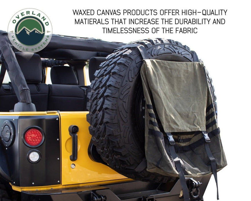 Overland Vehicle Systems 21099941 Trail Storage Soft Bag - Waxed Canvas - Recon Recovery