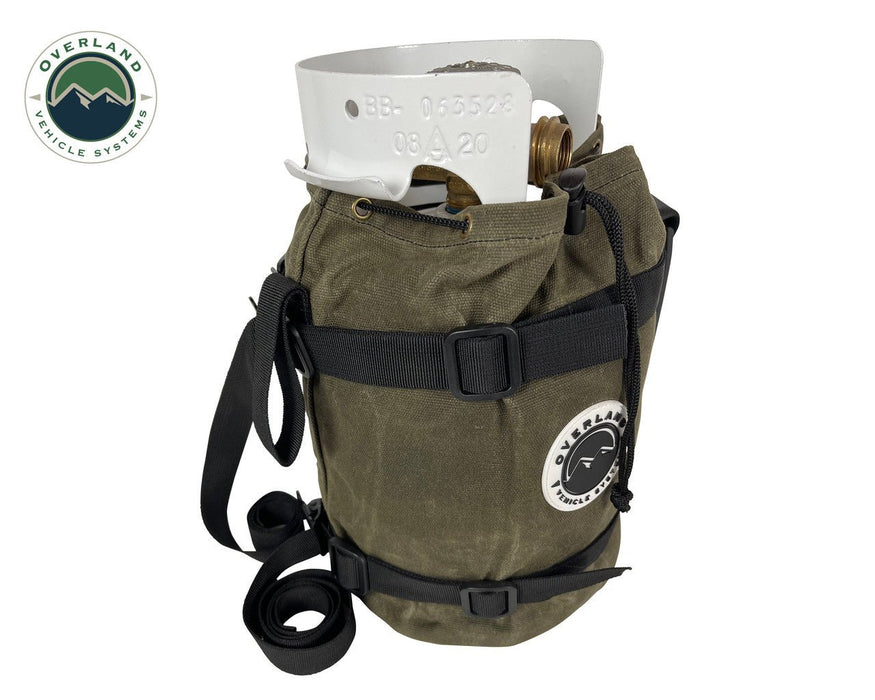 Overland Vehicle Systems Waxed Canvas 2.5 Gallon Propane Bag - Recon Recovery - Recon Recovery