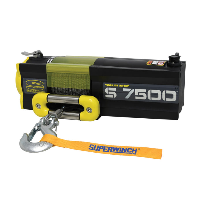 Superwinch 1475200 Utility S7500 Winch - 7,500 lbs. Pull Rating, 55 ft. Line