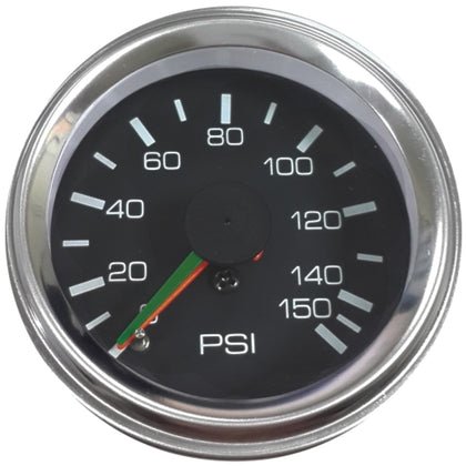 Bulldog Winch 42055B 0-150Psi Air Pressure Gauge 2 Inch Dual Needle Mechanical Lighted - Recon Recovery