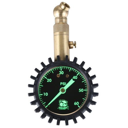 Bulldog Winch 42061 Air Pressure Gauge 3-60 PSI Glow In the Dark Analog - Recon Recovery