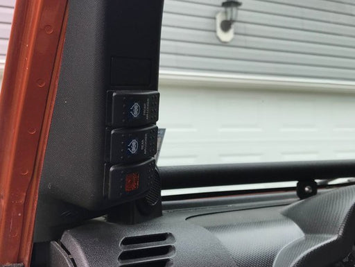 Daystar 07-10 Jeep Wrangler JK A-Pillar Switch Pod No Switches Included KJ71043BK - Recon Recovery