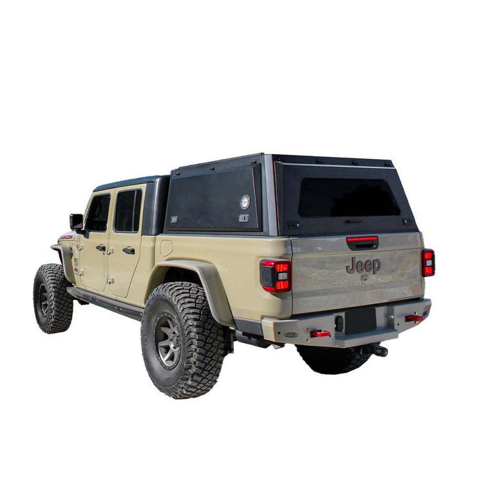 OVS Expedition Aluminum Truck Cap with Wing Doors For 2019-2024 Jeep Gladiator JT - Recon Recovery