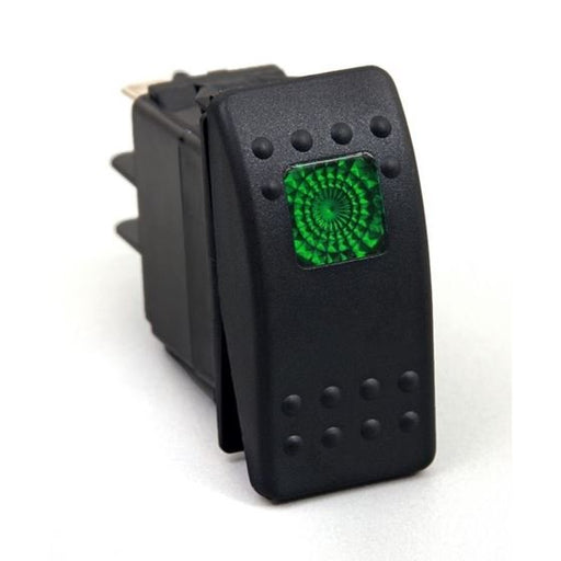 Daystar Rocker Switch Green Light 20 AMP Single Pole KU80012 - Recon Recovery