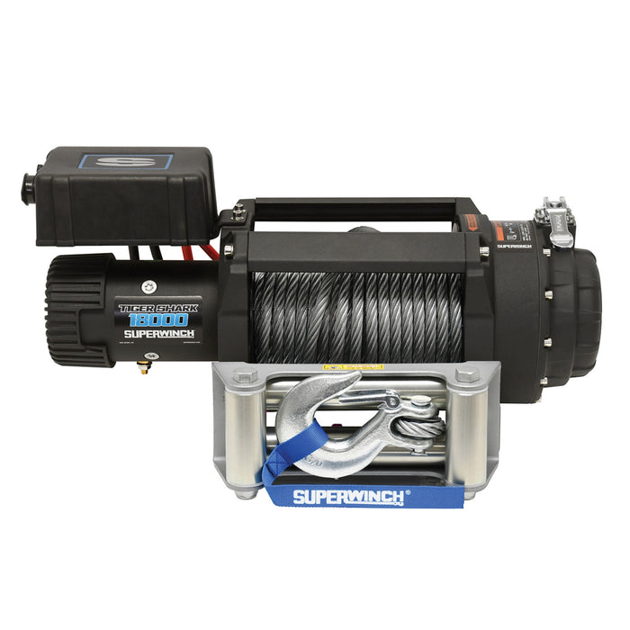 Superwinch 1518000 Electric Tiger Shark 18000 Winch - 18,000 lbs. Pull Rating, 85 ft. Line
