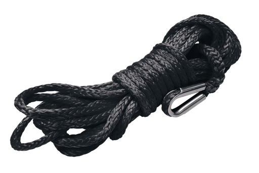 TJM Products 946TQBSYNR1 Winch Cable & Synthetic Rope - Synthetic, 17,636 lbs. Pull Rating, 91 ft. Length, 3/8 in. Diameter, Black - Recon Recovery