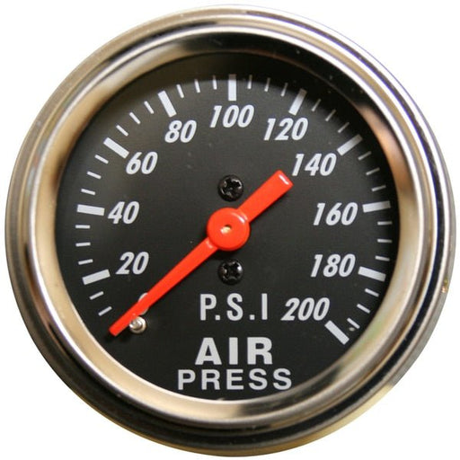 Bulldog Winch 42074B 0-200psi Air Pressure Gauge 2.0 Inch Mechanical Lighted - Recon Recovery