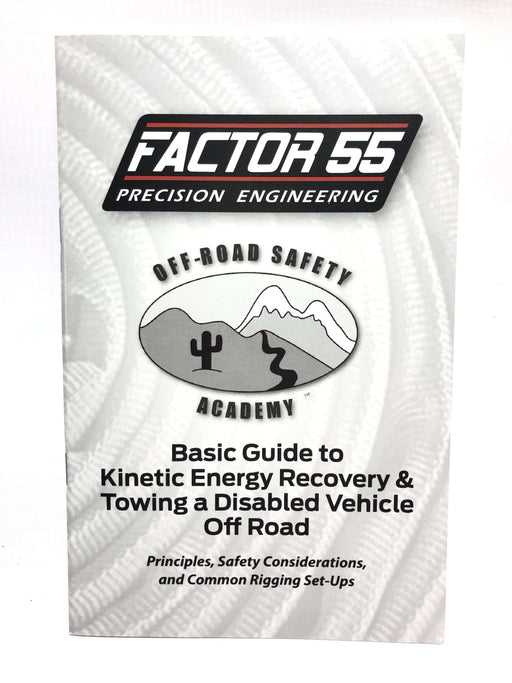 Factor 55 10001 Kinetic Energy Recovery & Towing Manual - Sold Individually - Recon Recovery