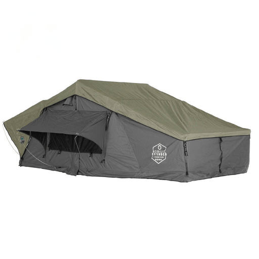 Overland Vehicle Systems Nomadic 3 Extended Soft Shell Roof Top Tent - 3 Person - Recon Recovery