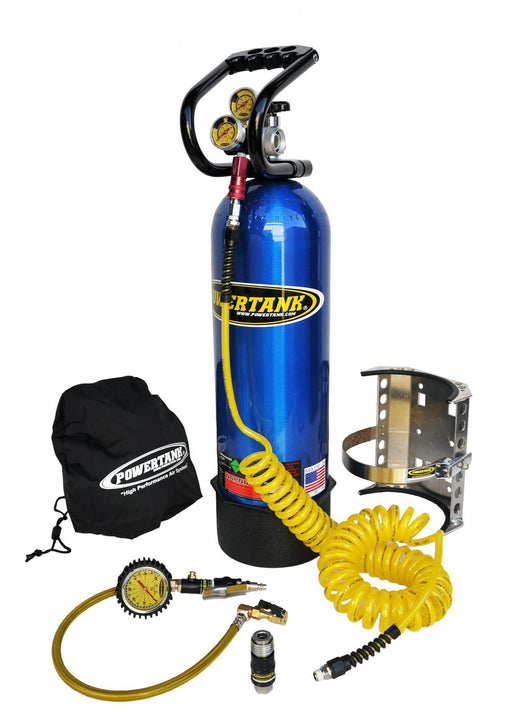 Power Tank PT15-5350-CB CO2 Tank 15 Lb Package B 250 PSI Candy Blue - Recon Recovery
