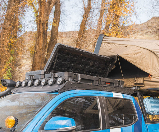Prinsu PRO Series 1200lbs Roof Rack for 2005-2023 Toyota Tacoma- Black Powder Coat (No Drill) - Recon Recovery
