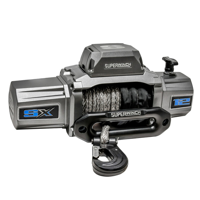 Superwinch 1712201 SX12SR Electric SX12SR Winch - 12,000 lbs. Pull Rating, 80 ft. Line - Wireless - Recon Recovery
