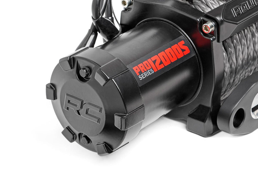 Rough Country PRO12000 Electric Winch - 12,000 lbs. Pull Rating, 100 ft. Line Length - Recon Recovery