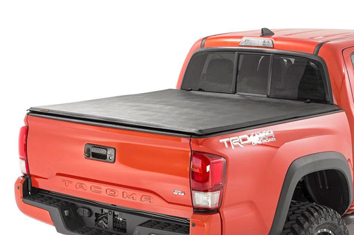 Rough Country 41716501 Tri-Fold Soft Tonneau Cover for 2016-2023 Tacoma (5' Bed) - Recon Recovery
