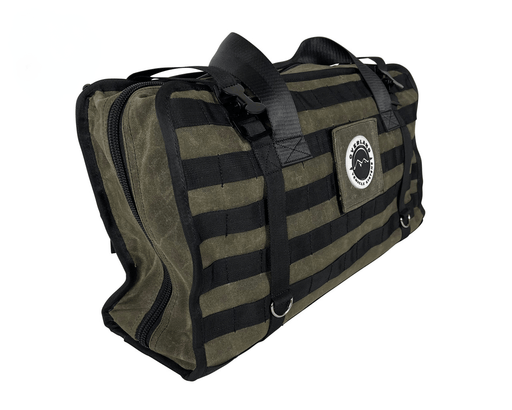 Overland Vehicle Systems Waxed Canvas Large Duffle Bag with Handle & Straps - Recon Recovery - Recon Recovery