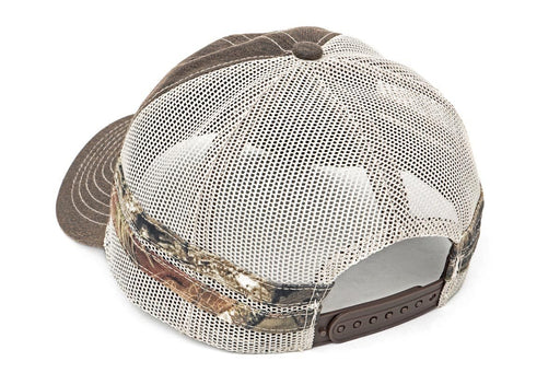 Rough Country 84121 Mesh Cap - One-Size-Fits-All, Brown - Recon Recovery