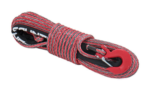 Rough Country DHTPRS116 Winch Cable & Synthetic Rope - Synthetic, 16,000 lbs. Pull Rating, 85 ft. Line Length3/8 in. Line Diameter, Red and Gray - Recon Recovery