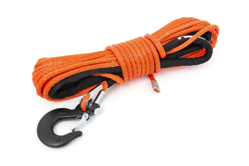 Rough Country RS143 Winch Cable & Synthetic Rope - Synthetic, 7,000 lbs. Pull Rating, 50 ft. Line Length1/4 in. Line Diameter, Orange - Recon Recovery