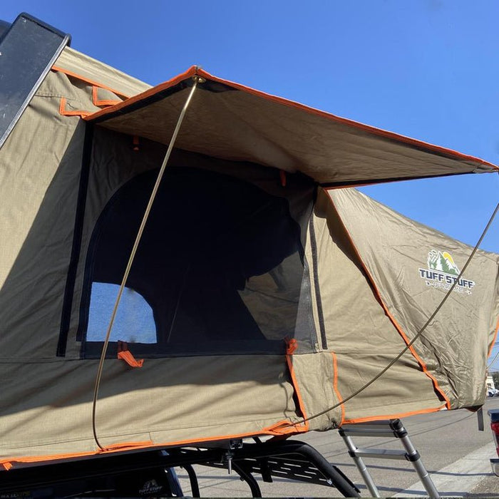 Tuff Stuff Overland TS-RTT-CS-GR Alpha Hard Shell Side Open Tent, Gray - 3 or 4 Person + $200 Gift Card - Recon Recovery