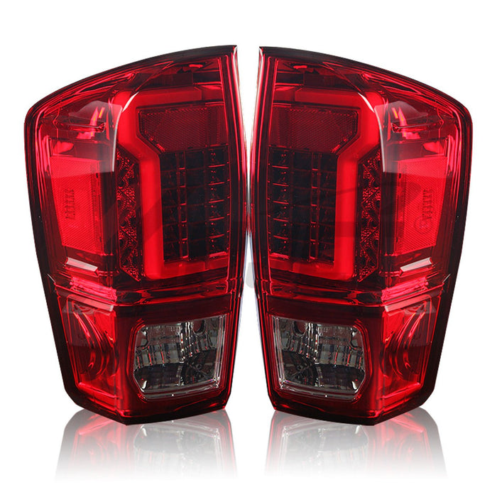 Winjet Renegade LED Taillights for 2016-2023 Toyota Tacoma (Chrome/Red) - Recon Recovery - Recon Recovery