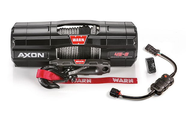 Warn 101140 AXON 45 - S Powersport ATV - UTV Winch - 4,500 lbs. Pull Rating, 50 ft. Line - Recon Recovery