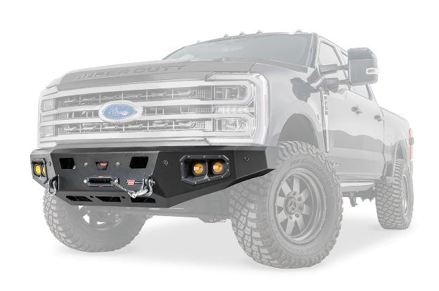 WARN Ascent Front Bumper | 2023 - 2025 Ford F - 250 F - 350 F - 450 F - 550 Super Duty | Winch Ready - Recon Recovery