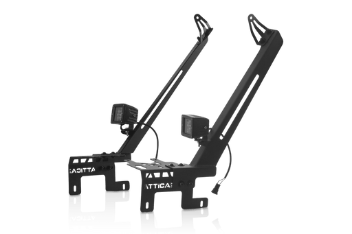 Attica 4x4 Frontier Series Light Mount Brackets for 2018 - 2025 Gladiator JT & Wrangler JL - Recon Recovery