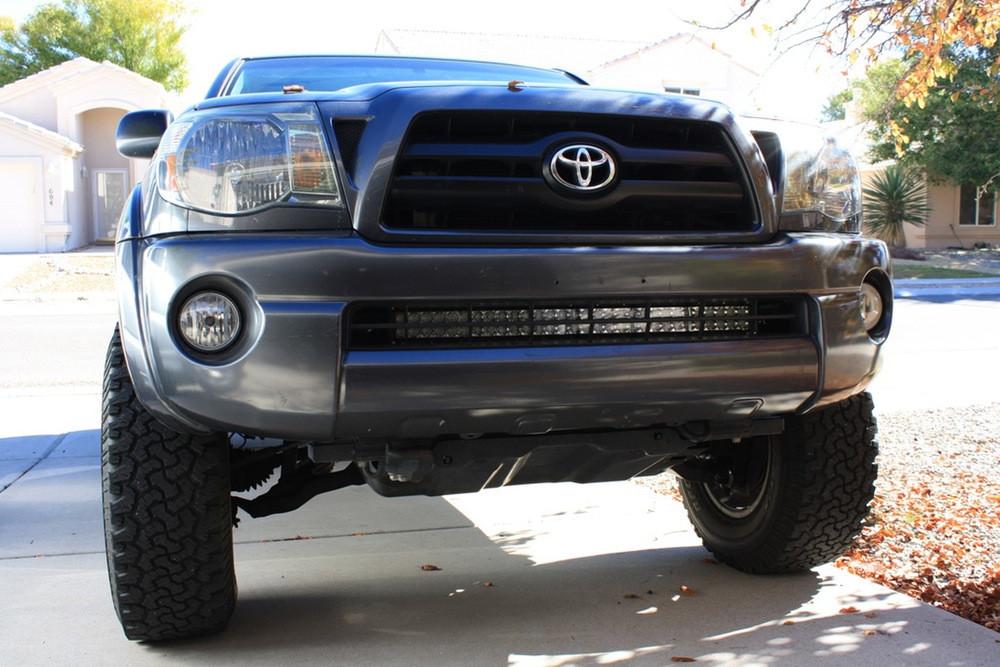 32" Lower Bumper Hidden LED Light Bar Brackets Kit For 2005-2015 Toyota Tacoma - Recon Recovery
