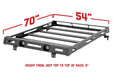 Rough Country Roof Rack for 2007 - 2018 Jeep Wrangler JK/Wrangler Unlimited - Recon Recovery