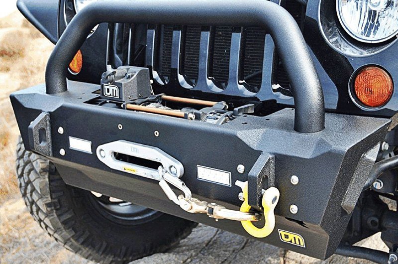 TJM 4x4 High Clearance Stubby Front Bumper for 2008-2025 Jeep Wrangler JK JL & Gladiator JT - Recon Recovery - Recon Recovery