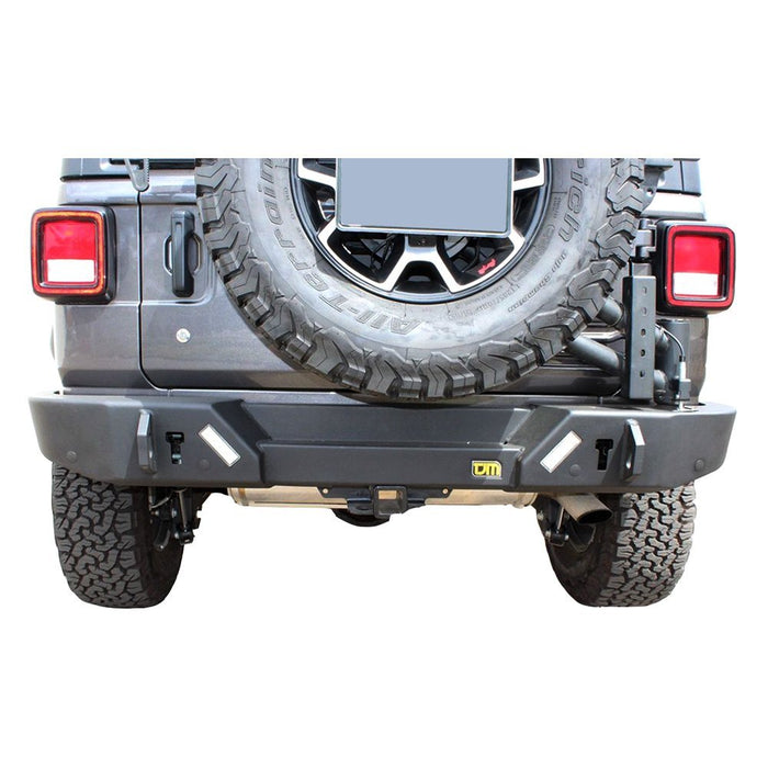 TJM USA High Clearance Steel Rear Bumper for 2018-2025 Jeep Wrangler JL - Recon Recovery - Recon Recovery