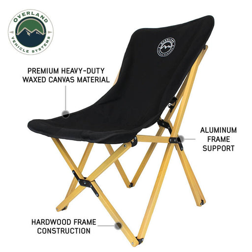 Overland Vehicle Systems Folding Camping chair with Storage Bag - Recon Recovery - Recon Recovery