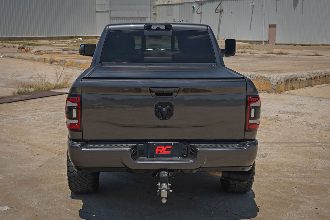 Rough Country Hard Roll Up Bed Cover for 2009 - 2026 Ram 1500 & 2500 - Recon Recovery