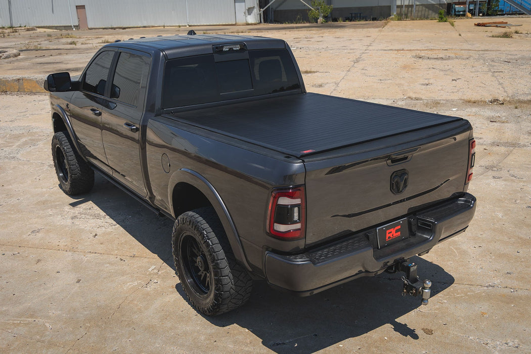 Rough Country Hard Roll Up Bed Cover for 2009 - 2026 Ram 1500 & 2500 - Recon Recovery