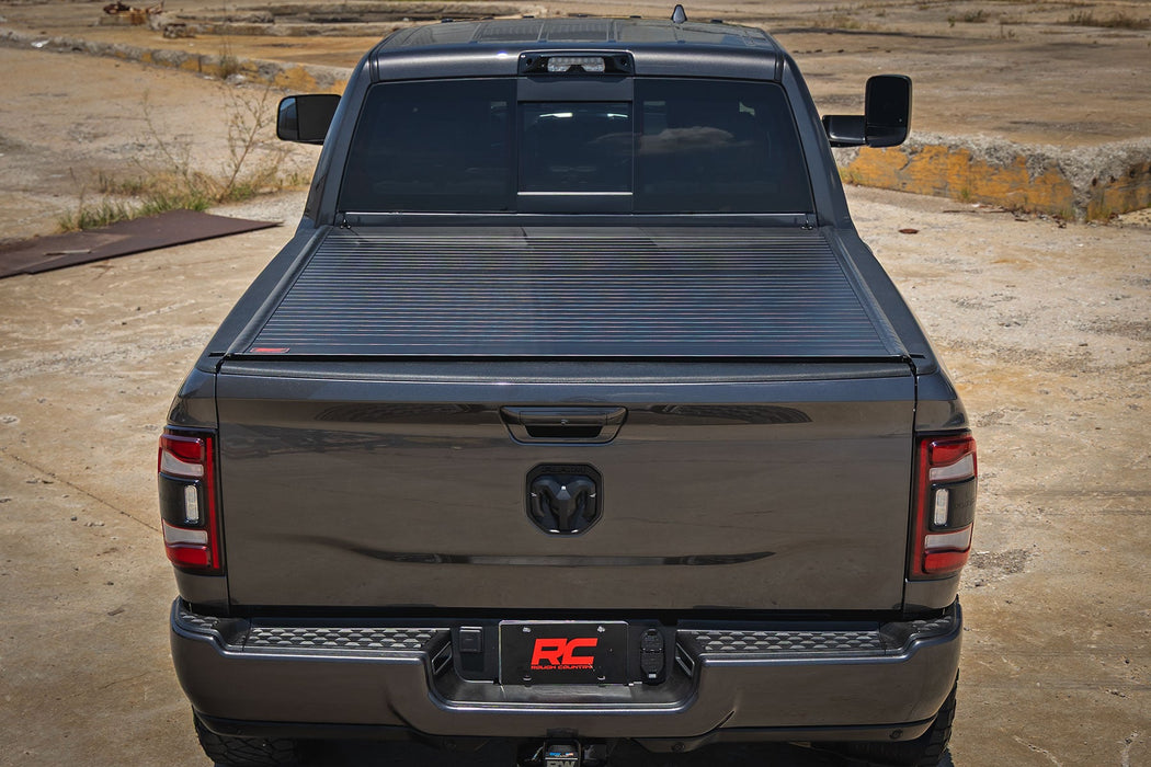 Rough Country Hard Roll Up Bed Cover for 2009 - 2026 Ram 1500 & 2500 - Recon Recovery