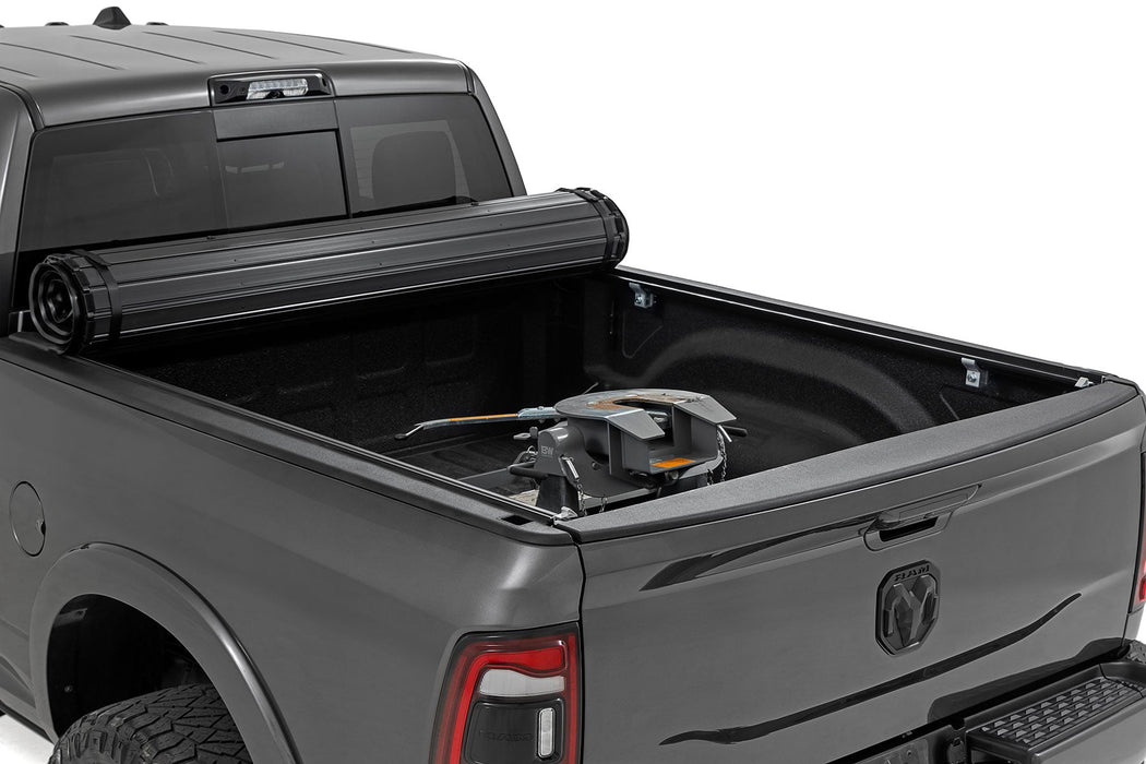 Rough Country Hard Roll Up Bed Cover for 2009 - 2026 Ram 1500 & 2500 - Recon Recovery