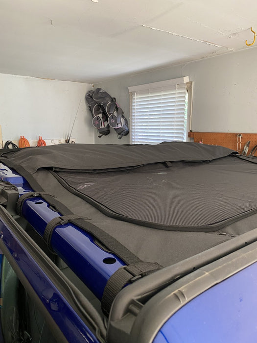 SmittyBilt Extended Bikini Shade Top w/ Skylights for 2018 - 2026 Jeep Wrangler JL 4 Door - Recon Recovery